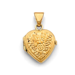 14KY Heart Locket Pendant