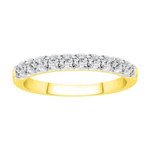 LADIES BAND 0.50CT ROUND DIAMOND 14K YELLOW GOLD