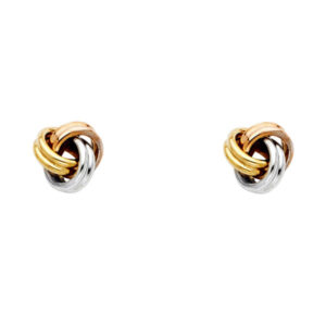 14K 3C Love Knot Earrings