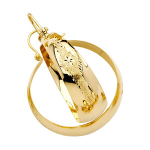 14KY DC Graduated Hoop Earrings