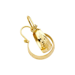 14KY DC Graduated Hoop Earrings