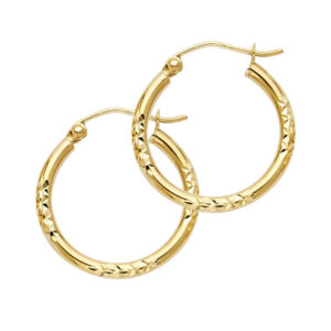 14KY DC Hoop Earrings