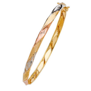 14K 3C Flexible Bangle