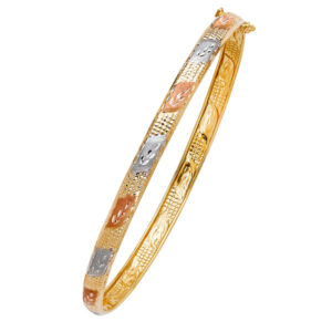 14K 3C Flexible Bangle