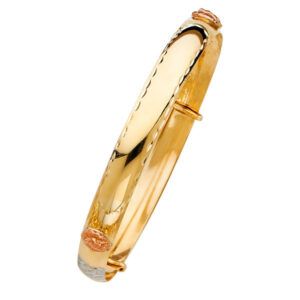 14K 3C Adjustable Bangle
