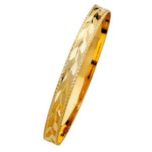 14KY 8mm Solid Bangle