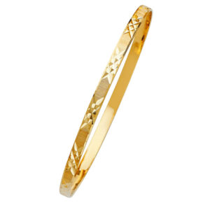 14KY 4mm Solid Bangle