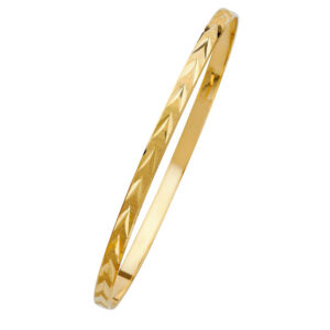 14KY 4mm Solid Bangle