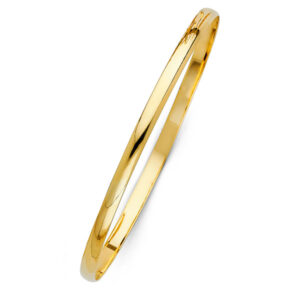 14KY 4mm Solid Bangle