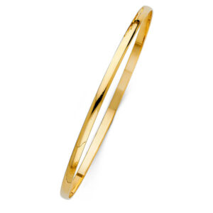 14KY 3mm Solid Bangle