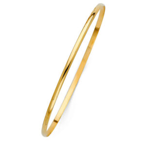 14KY 2mm Solid Bangle