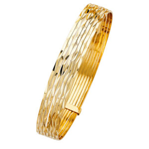 14KY 7Days Solid Bangle