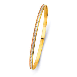 14K 3C 3.5mm Solid Bangle