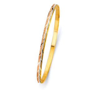 14K 3C 3.5mm Solid Bangle