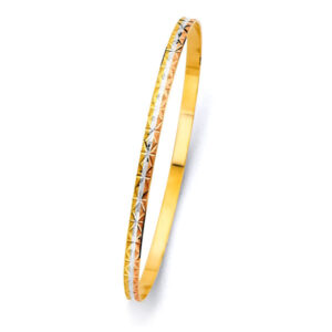 14K 3C 3.5mm Solid Bangle