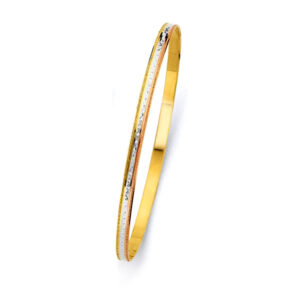 14K 3C 3.5mm Solid Bangle