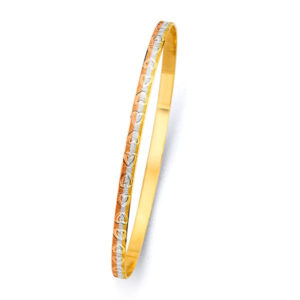 14K 3C 3.5mm Solid Bangle