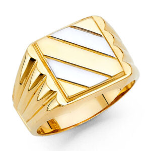 14K 2T Men's Ring
