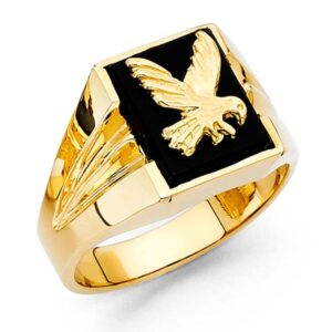 14KY Onyx Men's Ring