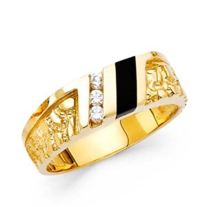 14K 2T Onyx Men's Ring