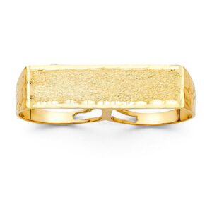 14KY 2 Finger Men's Ring
