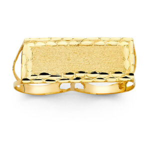 14KY 2 Finger Men's Ring