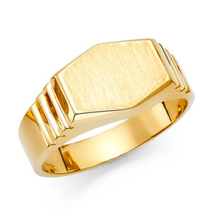 14KY Men's Signet Ring