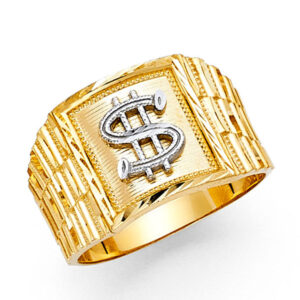 14K 2T Men's Ring