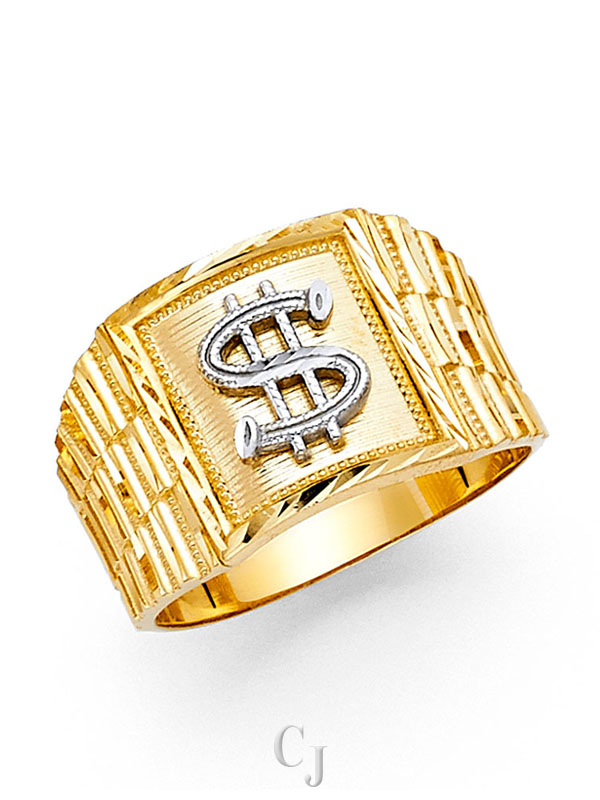 14K 2T Men's Ring