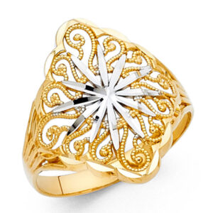 14K 2T Fancy Ring