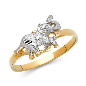 14K 2T Fancy Elephant Ring