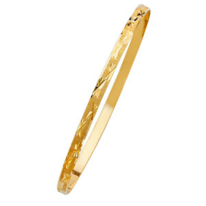 14KY 4mm Solid Bangle