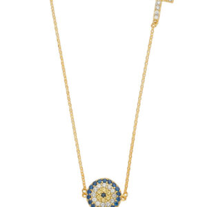 14KY Evil Eye Light Necklace