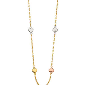 14K 3C Light Necklace with Heart