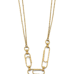 14KY DC Paperclip Necklace