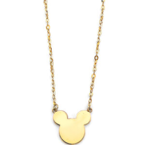 14KY Plain Cartoon Mouse Necklace