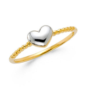 14K 2T CZ Fancy Ring