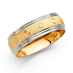 14K 2T 6mm DC Wedding Band
