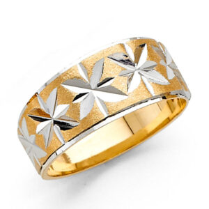 14K 2T 8mm DC Tape Red Wedding Band