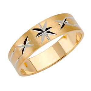 14K 2T 6mm DC Tape Red Wedding Band