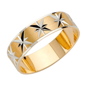 14K 2T 6mm DC Tape Red Wedding Band