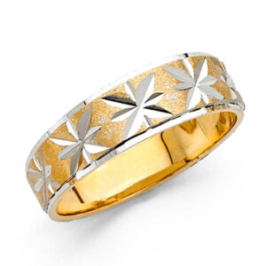 14K 2T 6mm DC Tape Red Wedding Band