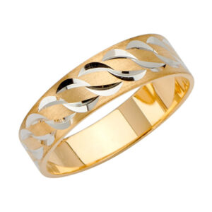 14K 2T 6mm DC Tape Red Wedding Band