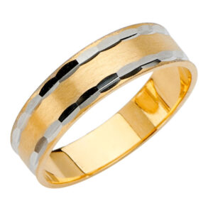 14K 2T 6mm DC Tape Red Wedding Band