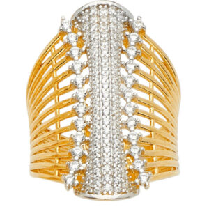 14K 2T Fancy CZ Ring