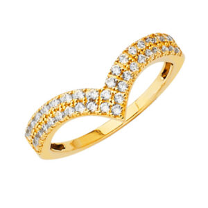 14KY Fancy CZ Ring/Set