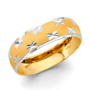 14K 2T Men's Wedding Band