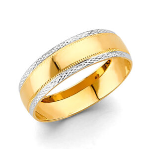 14K 2T Men's Wedding Band