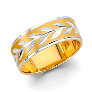 14K 2T 6mm DC Tape Red Wedding Band