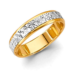 14K 2T 5mm DC Wedding Band